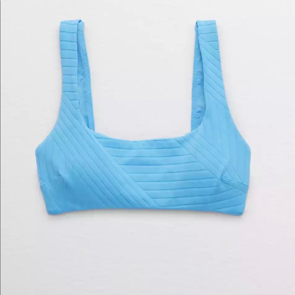 Aerie High Waisted Blue Bikini Set